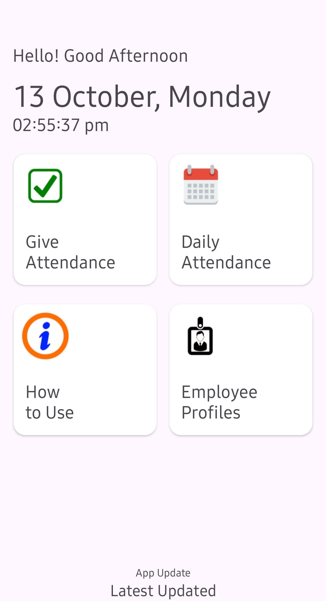 Attendance Tracking Android Application