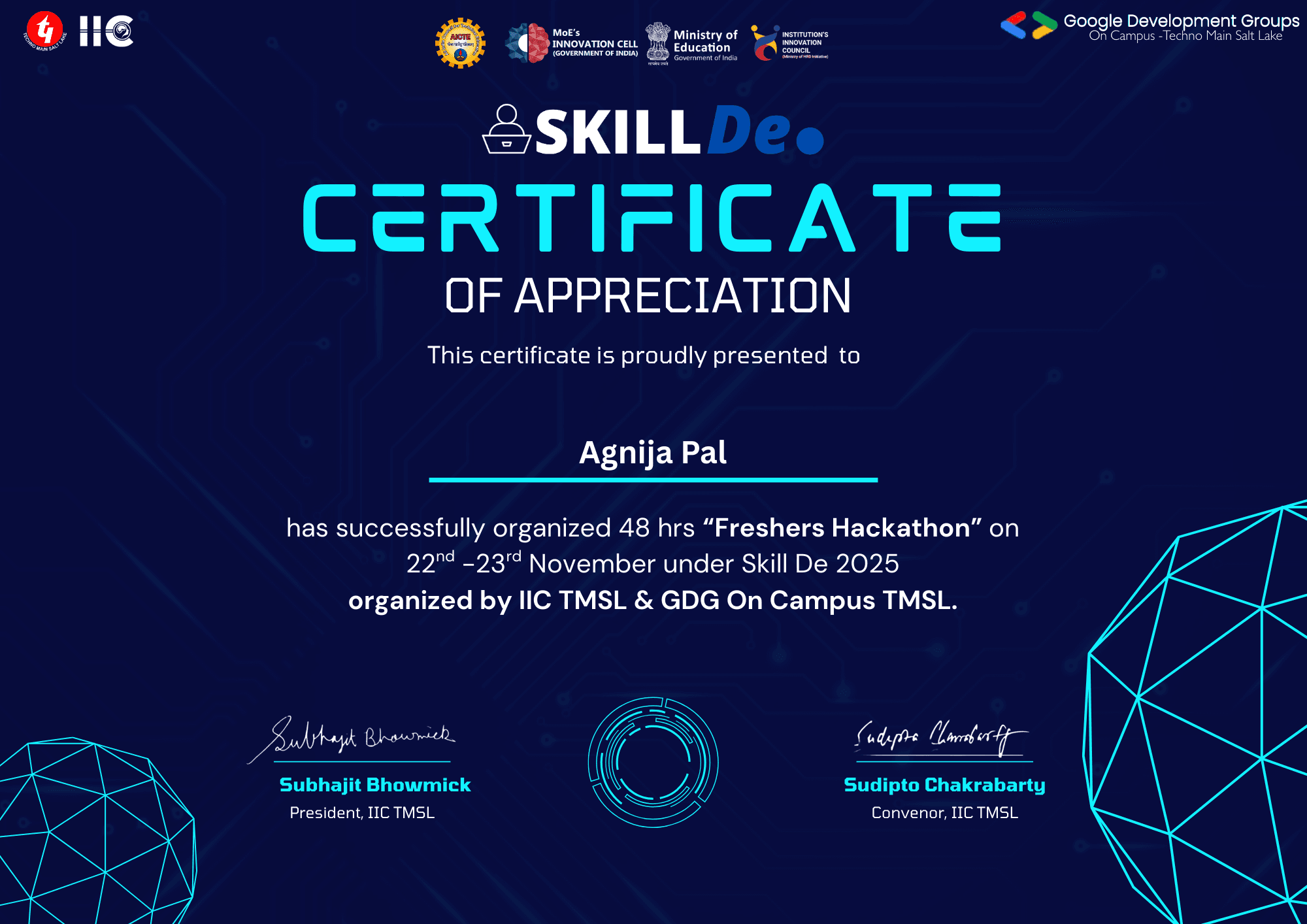 Mentorship Program Completion